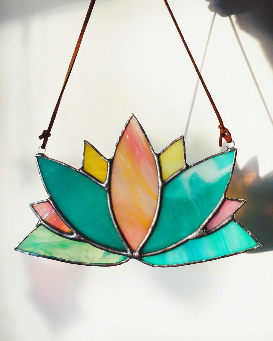 I Turned My Passion For Stained Glass Into A Business And I Recently Made My Biggest Stained Glass Panel Yet