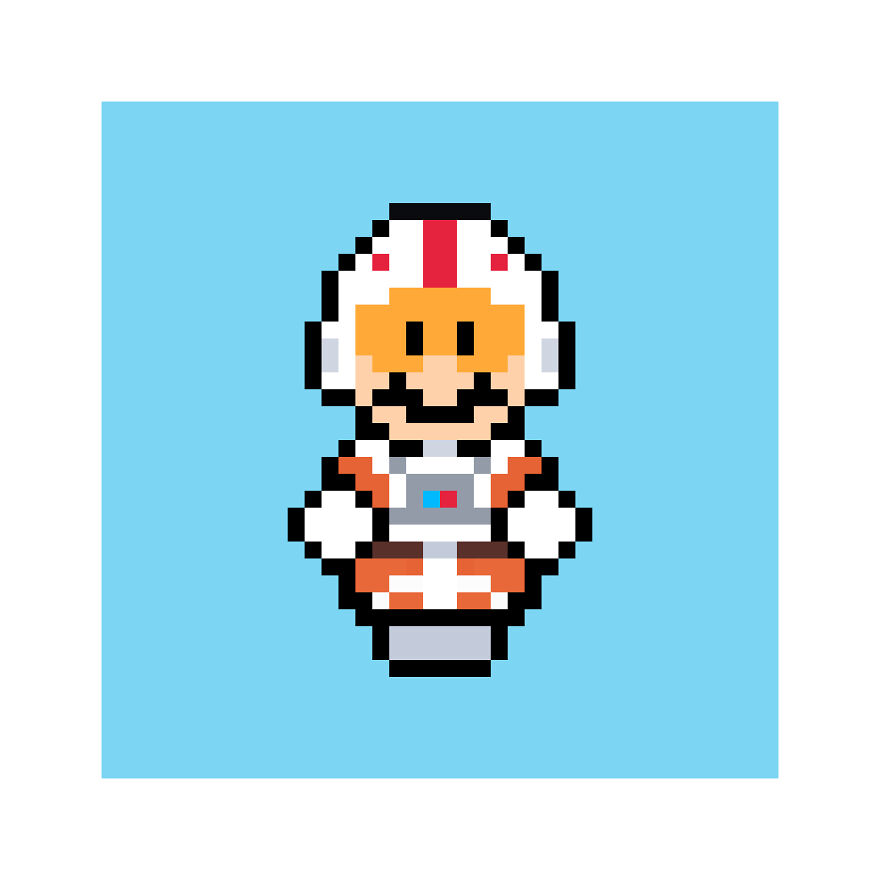 Mario X Luke Skywalker