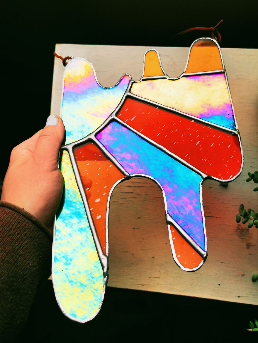 I Turned My Passion For Stained Glass Into A Business And I Recently Made My Biggest Stained Glass Panel Yet
