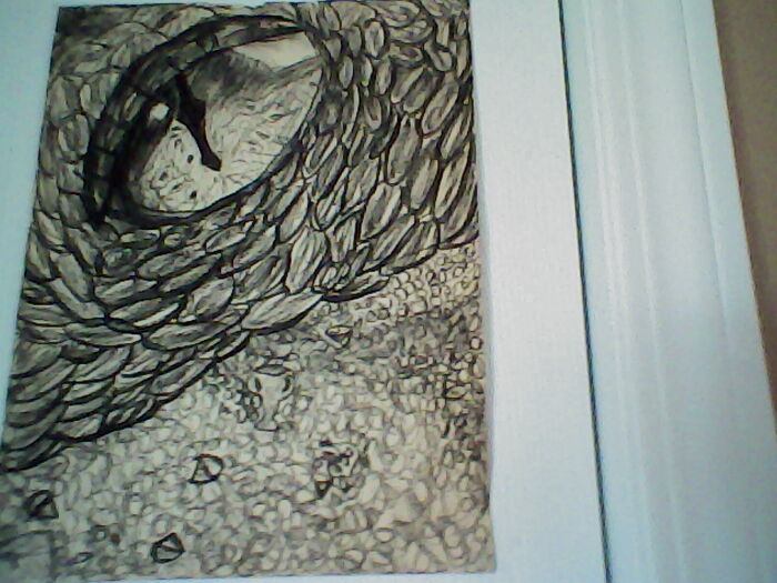 Smaug's Eye, Using A Charcoal Pencil