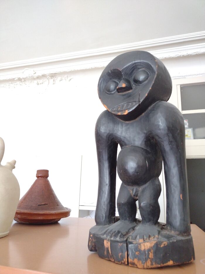 This Statue I Found On The Street, That Scares My Cat.