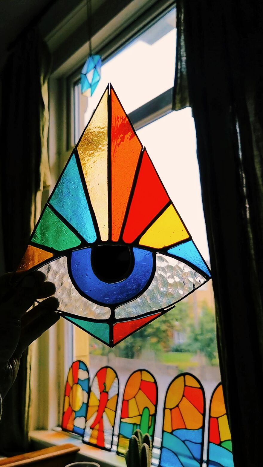 I Turned My Passion For Stained Glass Into A Business And I Recently Made My Biggest Stained Glass Panel Yet