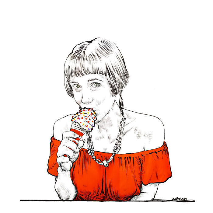 Who's Afraid Of Red? From My Digital Drawing Period.