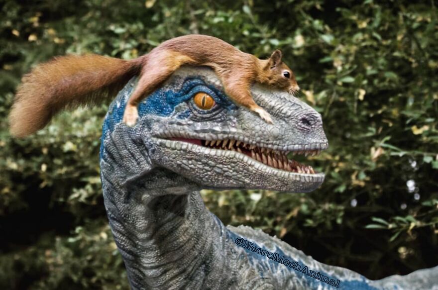 If I Act Like A Hat Maybe The Dino Won't Try To Eat Me