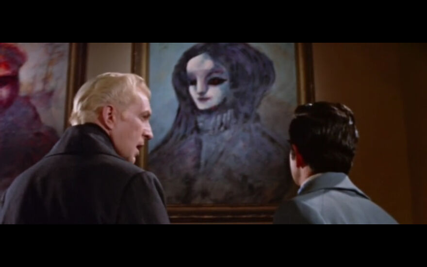 Burt Shonberg Painting Commissioned By Esteemed Director Roger Corman For The Film "The House Of Usher" 1960 Staring Vincent Price