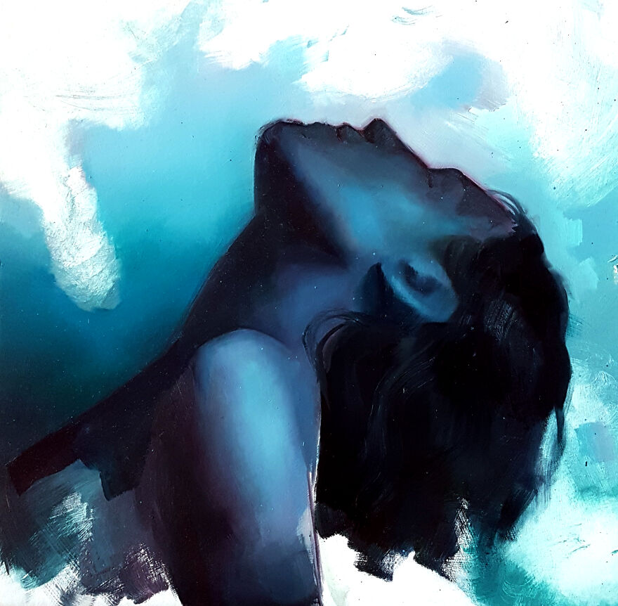 "Stellness In Storm". An Emerging Artist Painting Souls.