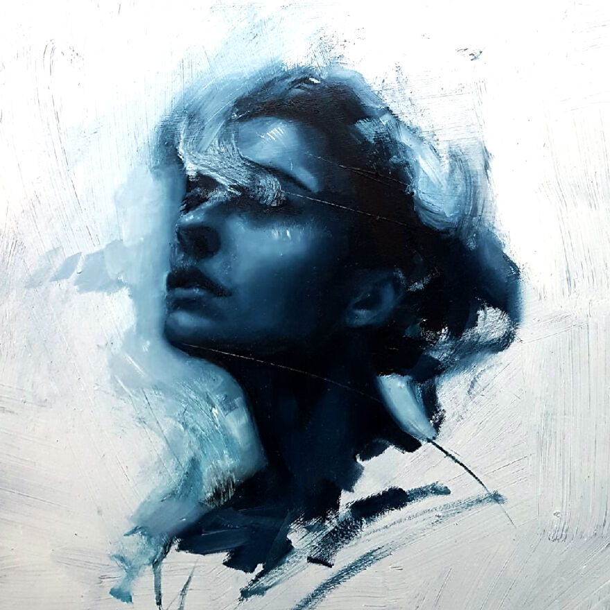 "Stellness In Storm". An Emerging Artist Painting Souls.