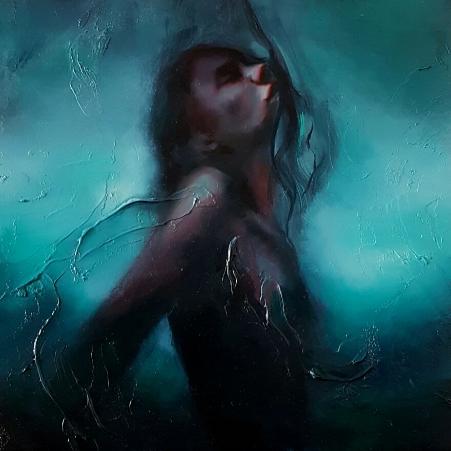 "Stellness In Storm". An Emerging Artist Painting Souls.