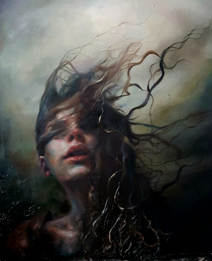 "Stellness In Storm". An Emerging Artist Painting Souls.