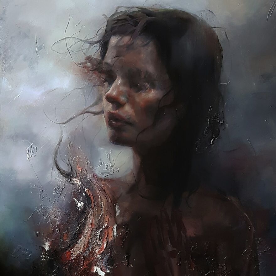 "Stellness In Storm". An Emerging Artist Painting Souls.