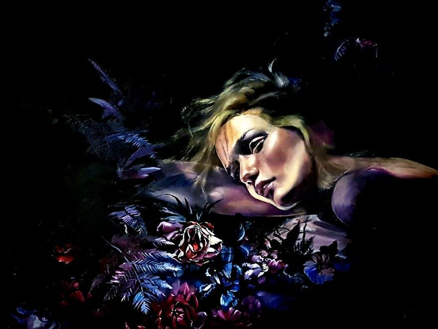 "Stellness In Storm". An Emerging Artist Painting Souls.