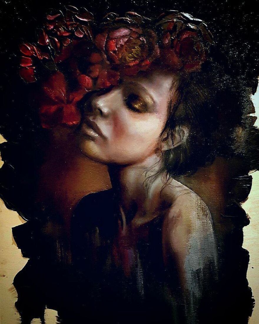 "Stellness In Storm". An Emerging Artist Painting Souls.