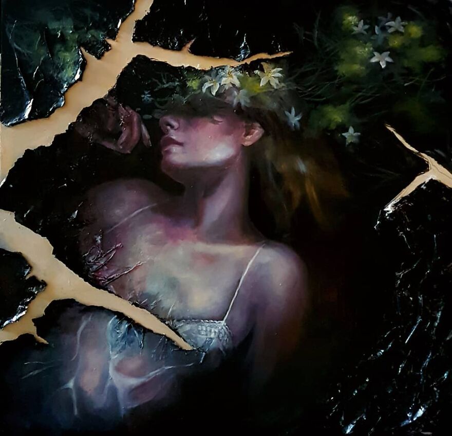 "Stellness In Storm". An Emerging Artist Painting Souls.