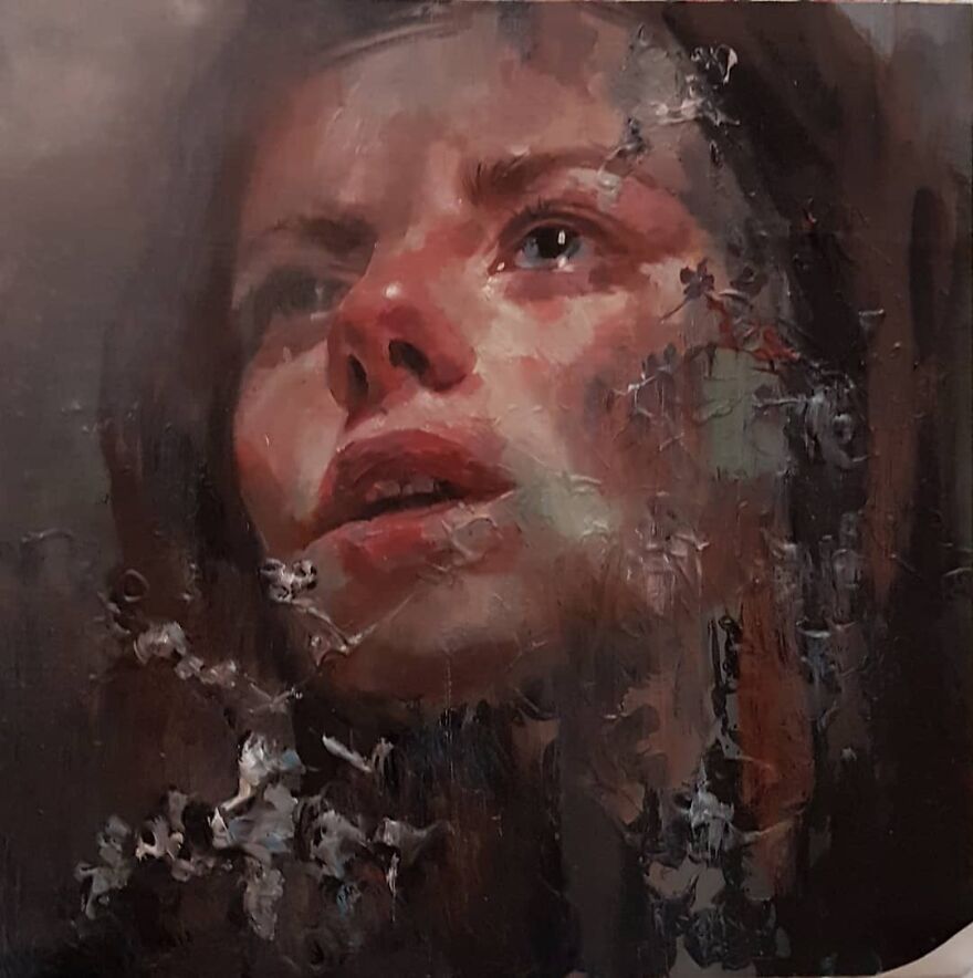 "Stellness In Storm". An Emerging Artist Painting Souls.