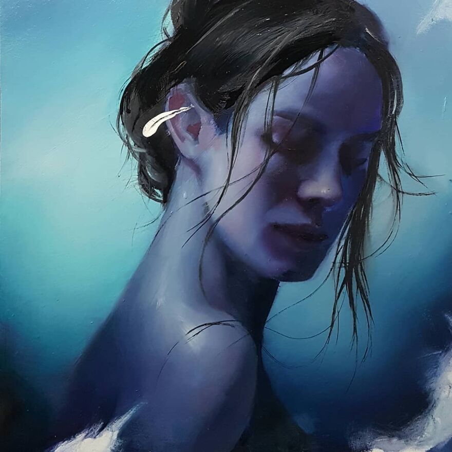 "Stellness In Storm". An Emerging Artist Painting Souls.