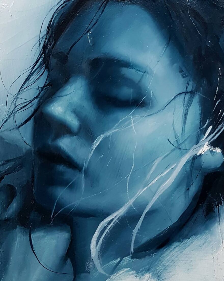 "Stellness In Storm". An Emerging Artist Painting Souls.