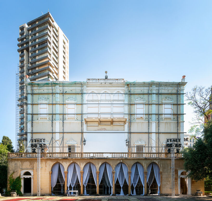 Sursock Palace In A Direct Line Of Sight From The Blast