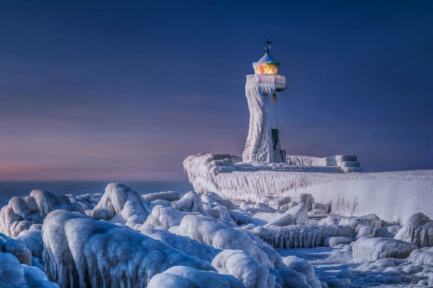 Landscapes – Category Winner Manfred Voss. Frozen Lighthouse