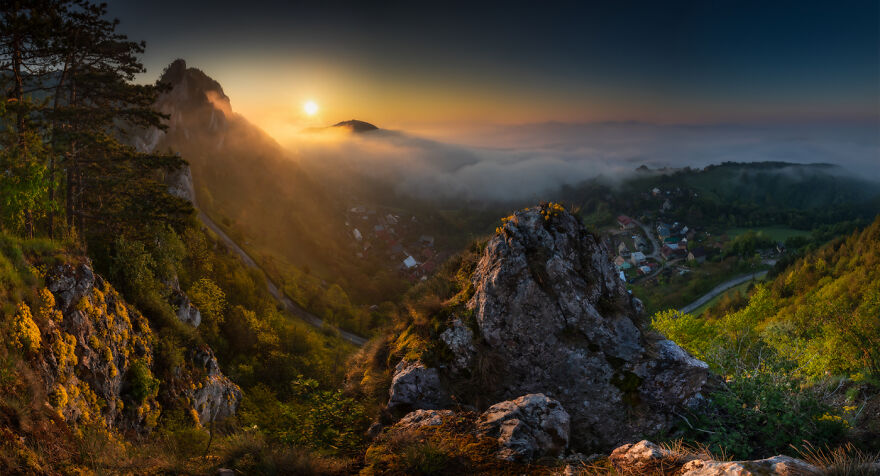 Landscapes - By Jozef Sádecký. Svitanie Na VRšatci