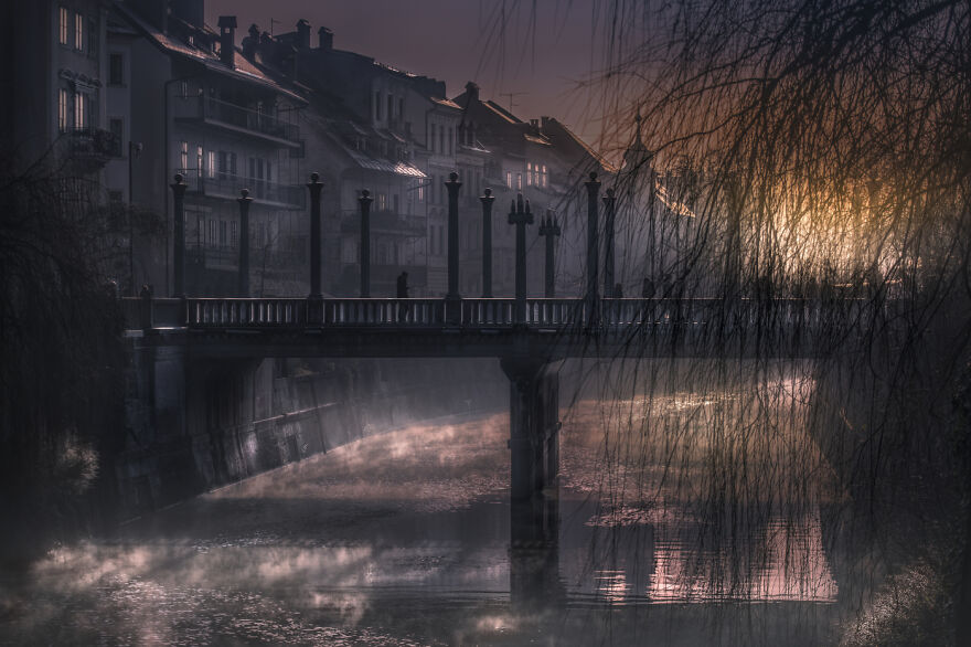 Architecture And Technology - By Tadej Turk. Morning In Ljubljana