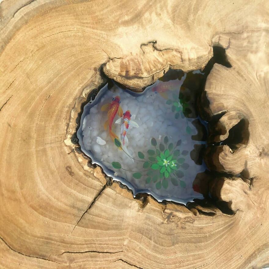 The Artist Creates Amazing Paintings Of Fish In 3D Sculptures (38 Pics)