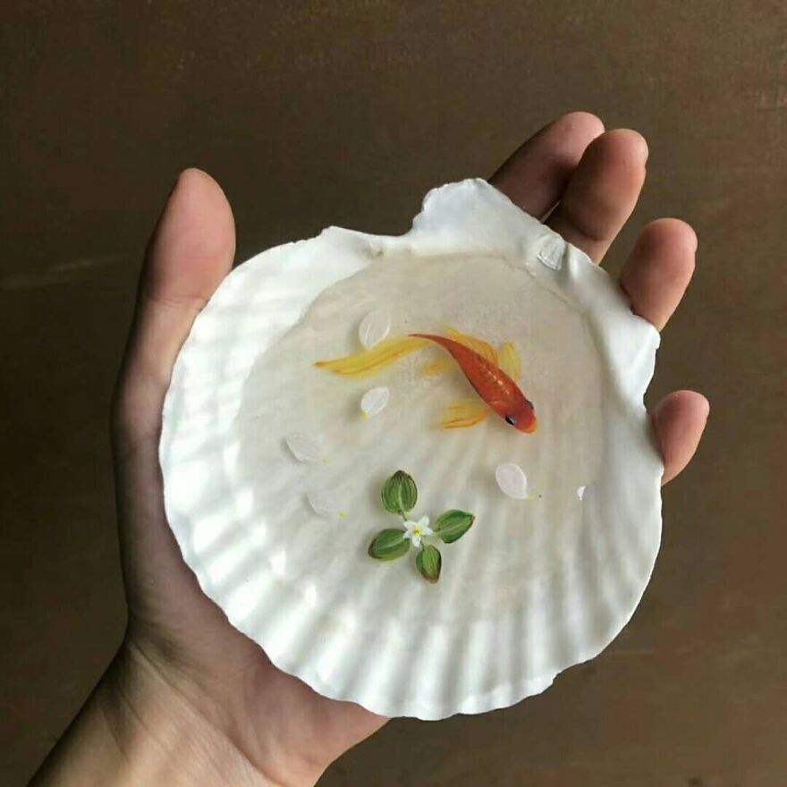 The Artist Creates Amazing Paintings Of Fish In 3D Sculptures (38 Pics)