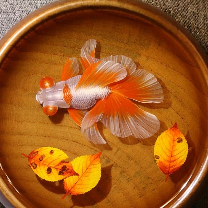 The Artist Creates Amazing Paintings Of Fish In 3D Sculptures (38 Pics)