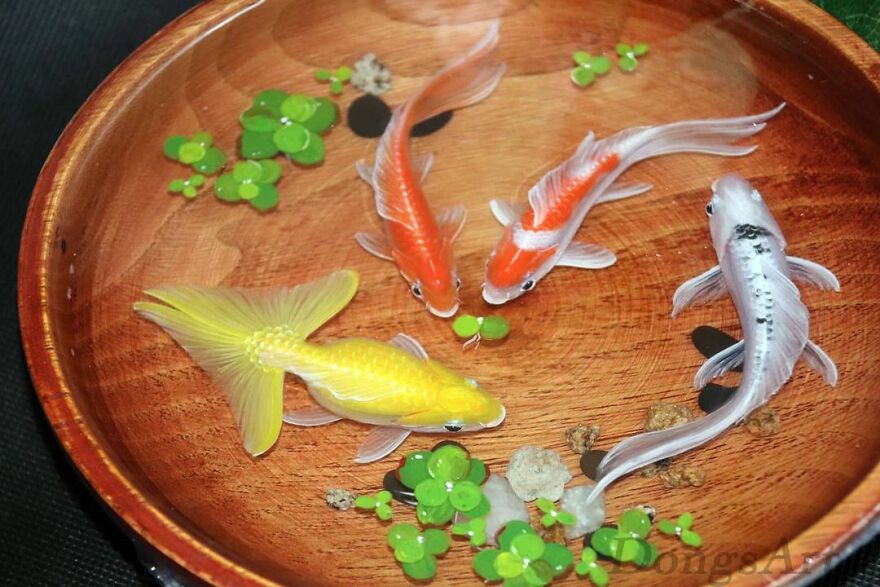 The Artist Creates Amazing Paintings Of Fish In 3D Sculptures (38 Pics)