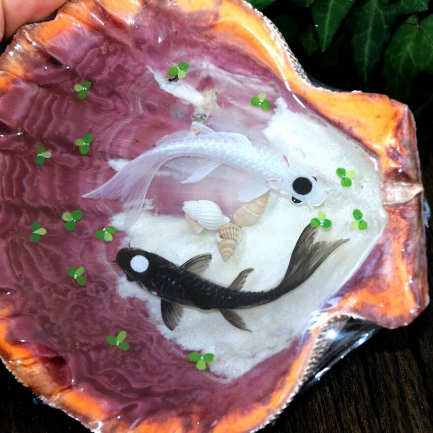 The Artist Creates Amazing Paintings Of Fish In 3D Sculptures (38 Pics)