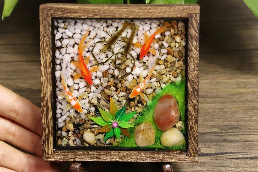 The Artist Creates Amazing Paintings Of Fish In 3D Sculptures (38 Pics)