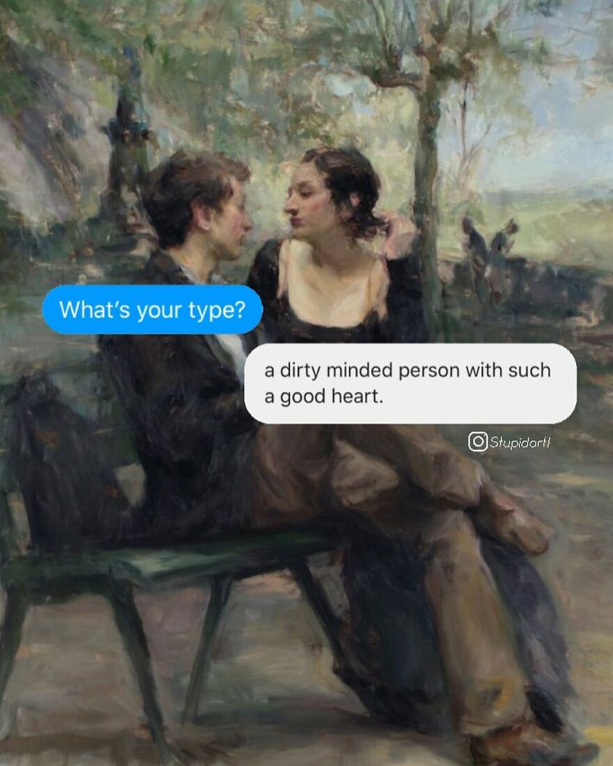 The Artist Gives Voice To Characters From Classic Paintings And 180,000 Followers Approve The Idea