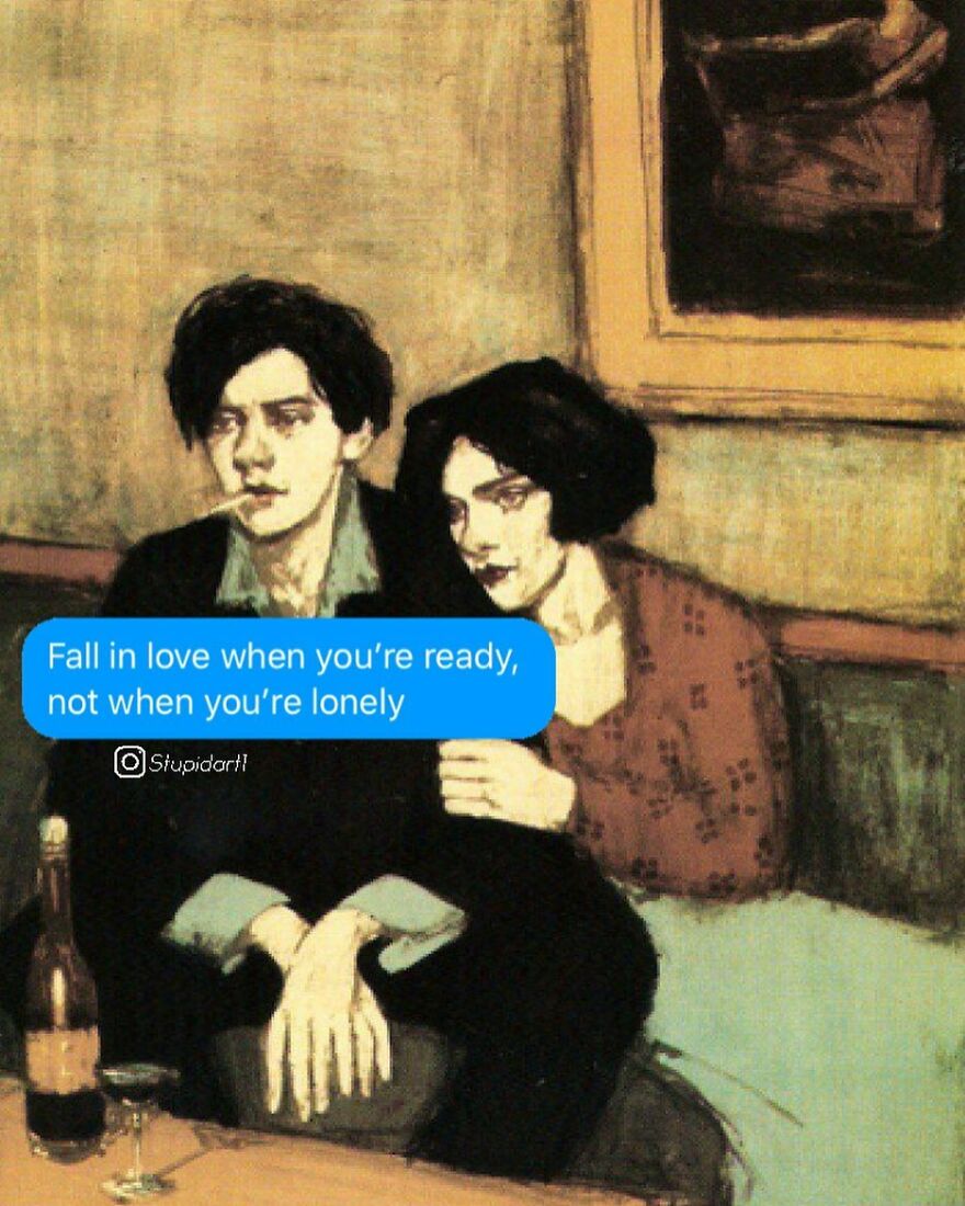 The Artist Gives Voice To Characters From Classic Paintings And 180,000 Followers Approve The Idea