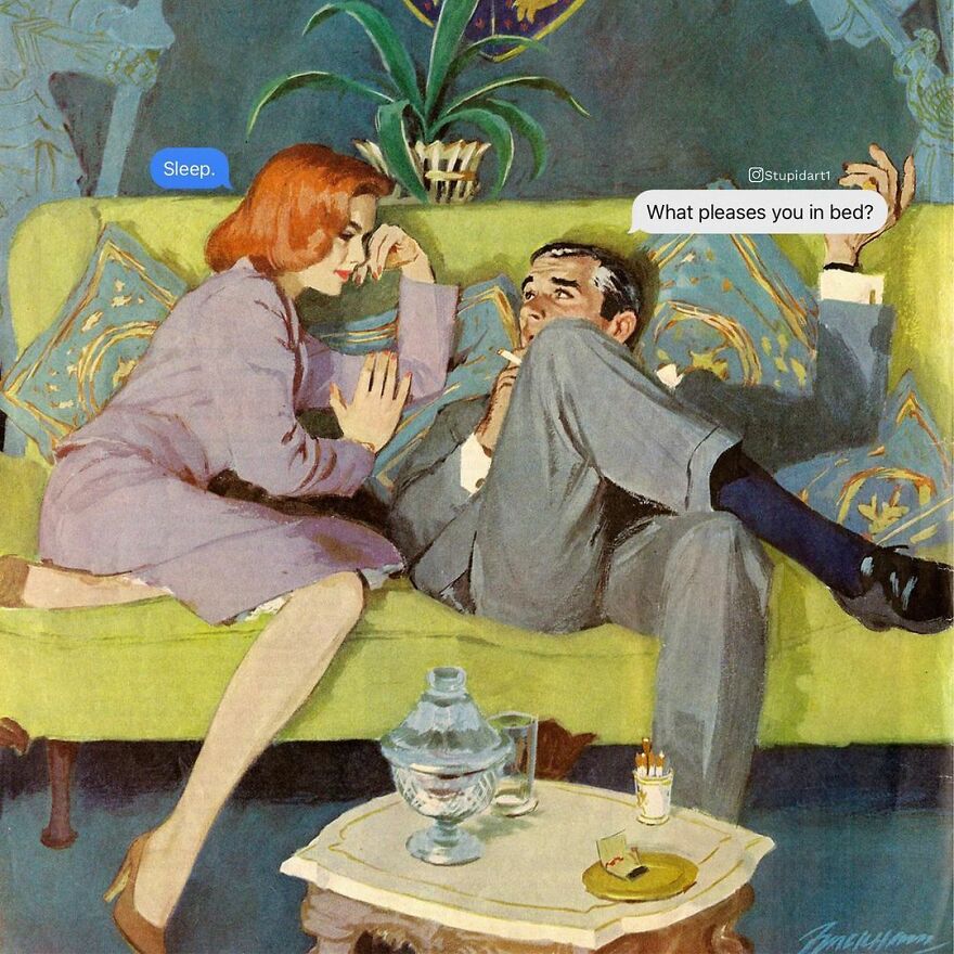 The Artist Gives Voice To Characters From Classic Paintings And 180,000 Followers Approve The Idea