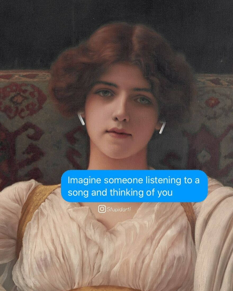 The Artist Gives Voice To Characters From Classic Paintings And 180,000 Followers Approve The Idea