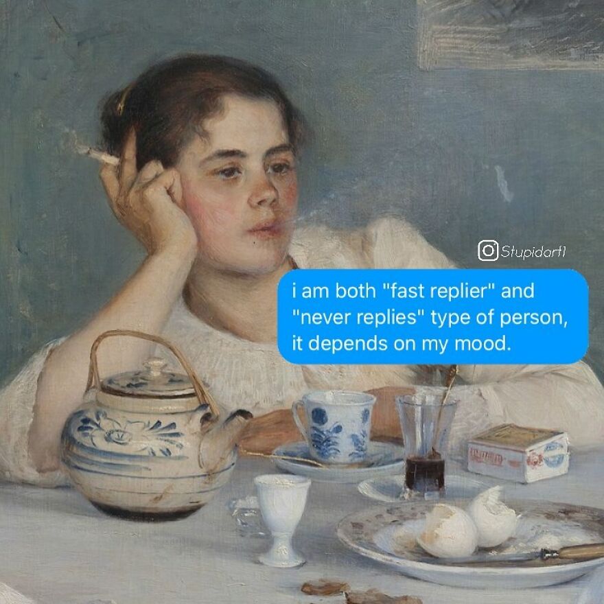 The Artist Gives Voice To Characters From Classic Paintings And 180,000 Followers Approve The Idea