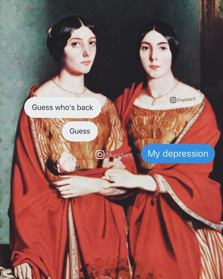 The Artist Gives Voice To Characters From Classic Paintings And 180,000 Followers Approve The Idea