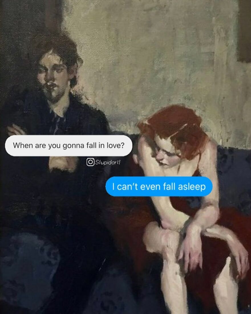 The Artist Gives Voice To Characters From Classic Paintings And 180,000 Followers Approve The Idea