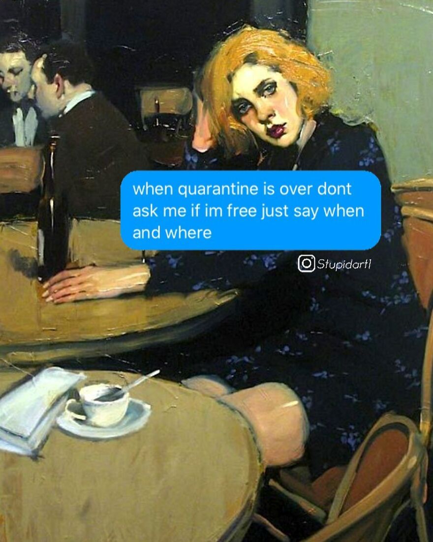 The Artist Gives Voice To Characters From Classic Paintings And 180,000 Followers Approve The Idea