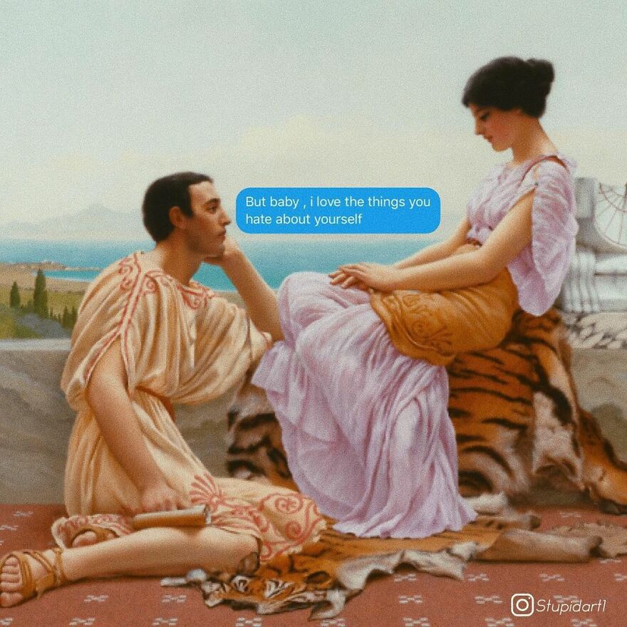 The Artist Gives Voice To Characters From Classic Paintings And 180,000 Followers Approve The Idea