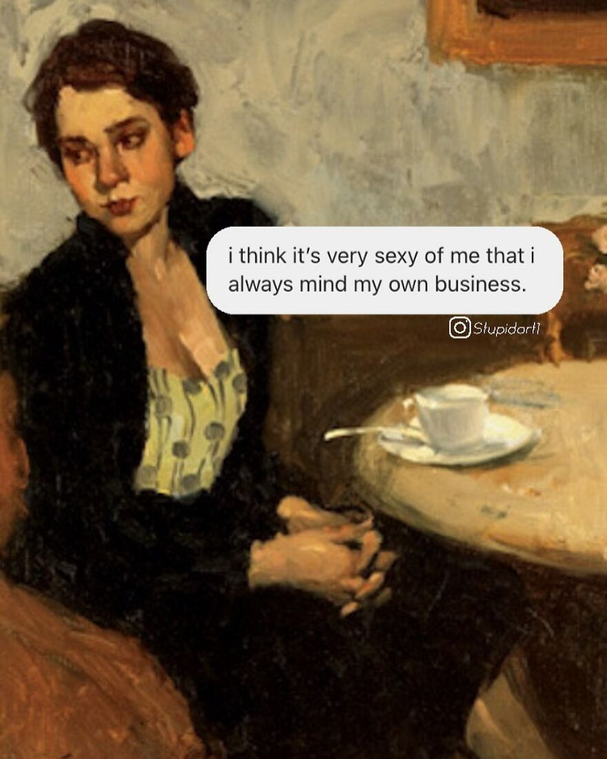 The Artist Gives Voice To Characters From Classic Paintings And 180,000 Followers Approve The Idea