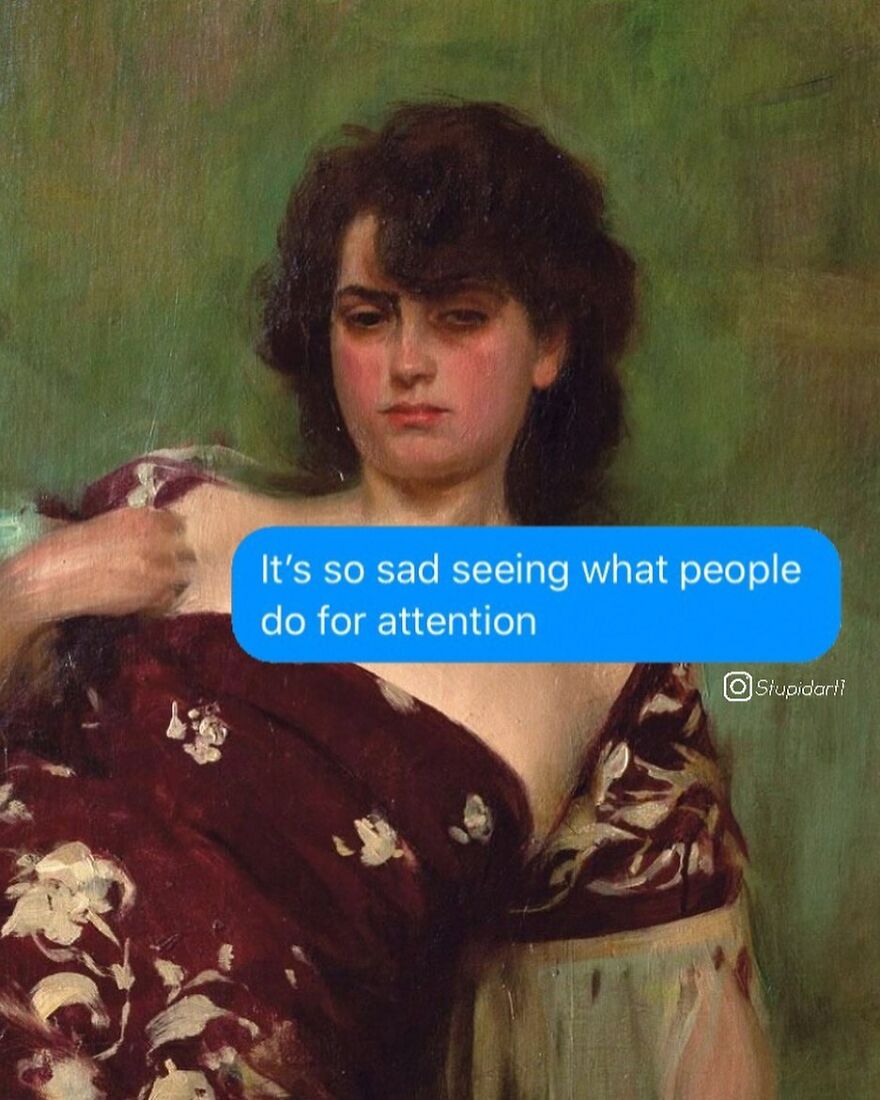 The Artist Gives Voice To Characters From Classic Paintings And 180,000 Followers Approve The Idea