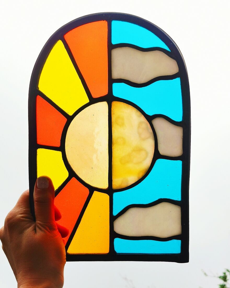 I Turned My Passion For Stained Glass Into A Business And I Recently Made My Biggest Stained Glass Panel Yet