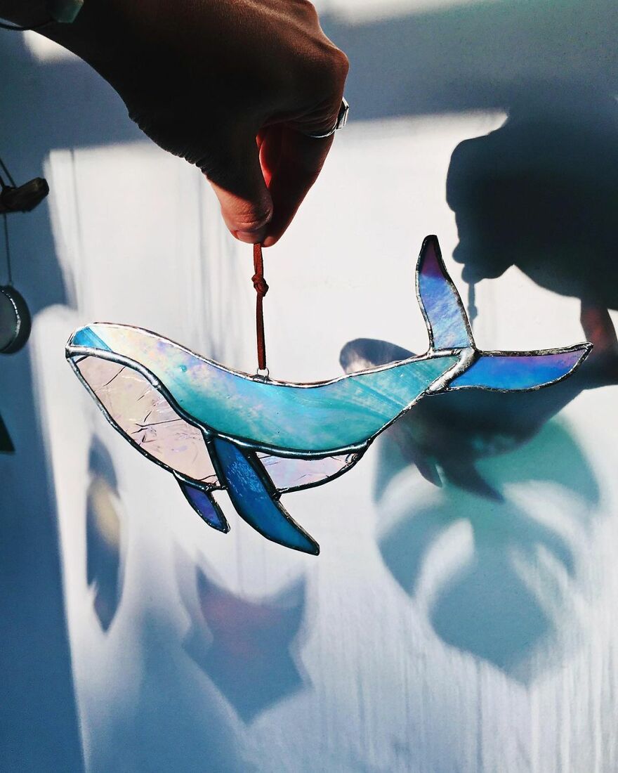 I Turned My Passion For Stained Glass Into A Business And I Recently Made My Biggest Stained Glass Panel Yet