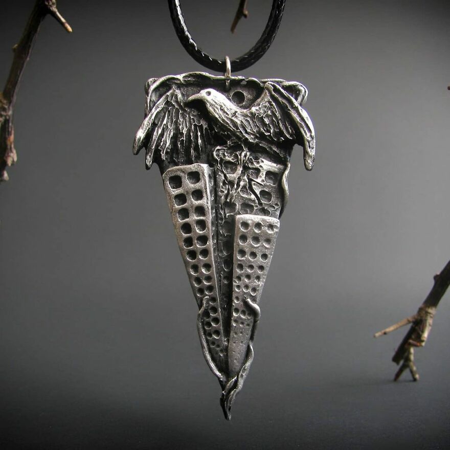 Two Clinical Psychologists Create Sombre But Kind Pewter Jewellery (36 Photo)
