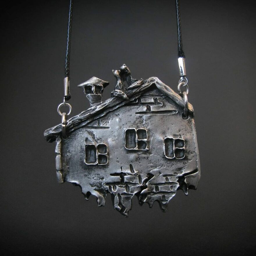 Two Clinical Psychologists Create Sombre But Kind Pewter Jewellery (36 Photo)