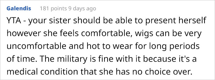 Guy Asks If It’s Wrong Of Him To Demand His Bald Sister Wears A Wig To His Engagement Party Guy Asks If It’s Wrong Of Him To Demand His Bald Sister Wears A Wig To His Engagement Party