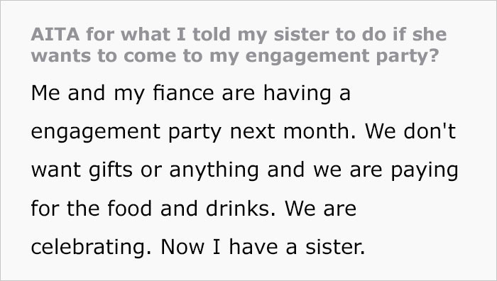 Guy Asks If It’s Wrong Of Him To Demand His Bald Sister Wears A Wig To His Engagement Party Guy Asks If It’s Wrong Of Him To Demand His Bald Sister Wears A Wig To His Engagement Party