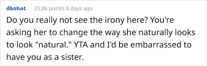 Guy Asks If It’s Wrong Of Him To Demand His Bald Sister Wears A Wig To His Engagement Party Guy Asks If It’s Wrong Of Him To Demand His Bald Sister Wears A Wig To His Engagement Party