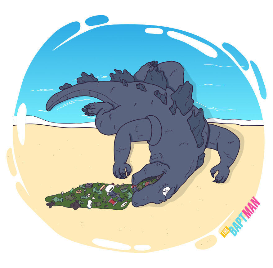 Godzilla Against The Plastic