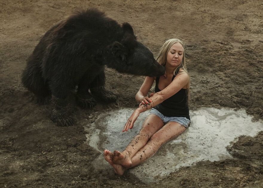Russian Woman Rescued A Bear From A Closed-Down Zoo, And They're Best Buddies Now Russian Woman Rescued A Bear From A Closed-Down Zoo, And They're Best Buddies Now